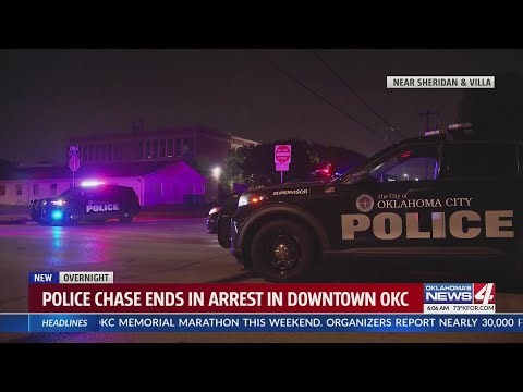 One arrested following police chase in downtown Oklahoma City