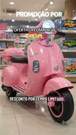 Moto Elétrica Infantil Scooter - Rosa