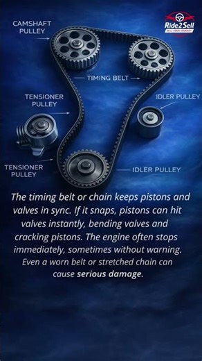 How a Timing Belt or Chain Failure Can Destroy an Engine in Seconds #timingchain #timingbelt