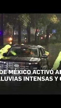 Red alert for rain and hail in CDMX; road and transport disruptions reported