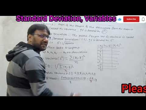Def of Variance and Standard Deviation | Variance & Standard Deviation Class 11|B.Sc | Economics