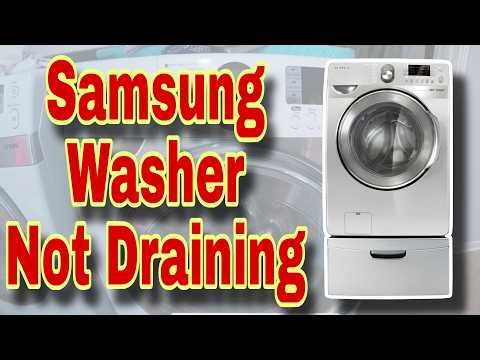 Samsung Washer NOT DRAINING!