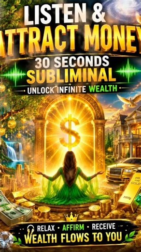 💰 Money Subliminal | Attract Wealth & Abundance ✨ 30 Second Manifestation Audio
