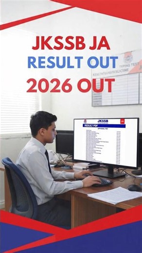 JKSSB JA Result 2026 #shorts #education