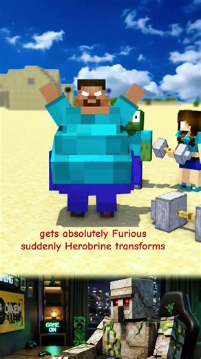 Stored Energy not Fat 🤯💪#minecraft #herobrine #animation #shorts #memes #cute #prestonplayz #tiktok