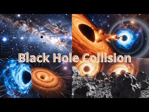 BLACK HOLE COLLISION: The Most Violent Event in the Universe (4K Simulation)