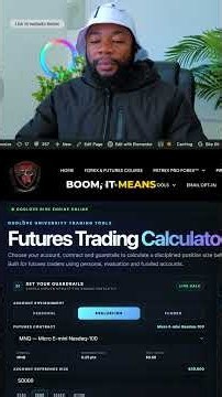 How Many Contracts Should You ACTUALLY Trade? (Futures Calculator)