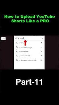 How to Upload Youtube Shorts Like A PRO #ytshorts