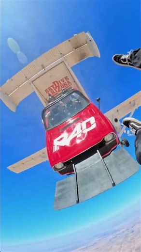 They drove a car out of an airplane 🎬 @EricSierra #GoPro