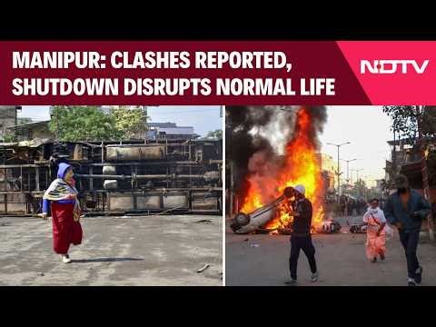Manipur Violence | Manipur Tensions Rise: Clashes Reported, Shutdown Disrupts Normal Life
