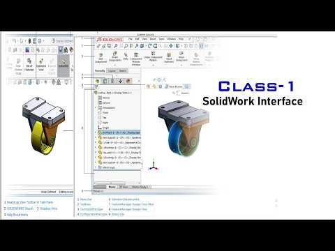 SolidWorks User Interface Overview .(SolidWorks# CAD#3D Model#)