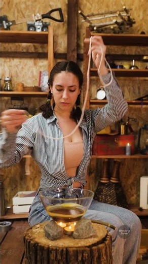 DIY Beeswax Candle 🕯️🍯 Easy, Natural & So Cozy!