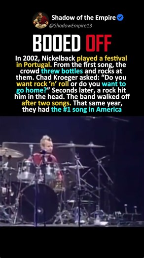 Nickelback’s Shortest Concert Ever