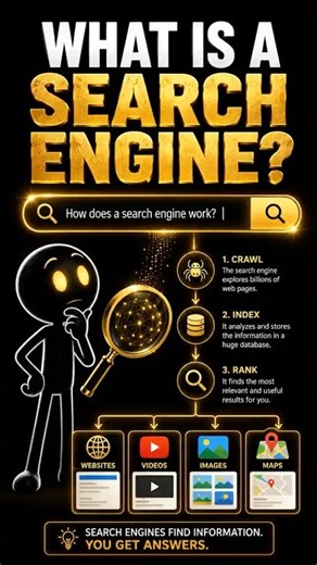 What is a Search Engine? (Explained in 60 Seconds) #masterofnone #educationalshorts