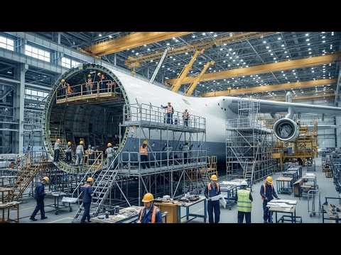 Inside the 640-Ton Aircraft Factory – The UNSTOPPABLE Assembly of Antonov An-255 Production