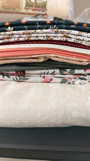 Jordan DiiBon on Instagram: "I spotted this fabric at @hobbylobby and knew I needed it! I told myself that I needed to finish my current projects first, so I got them done and went back for it. 😍 I decided to go alllll in and use it for a quilt, so I found some fabrics that pair well and off to the races we go! Do we think we can finish this king size quilt before my new house is done?! 👀"