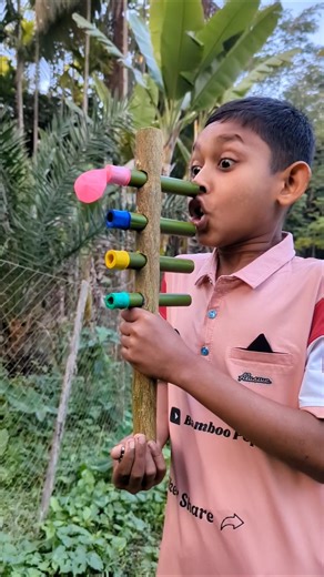 Creative Bamboo Engineering Build Using Lemon Tree Branch