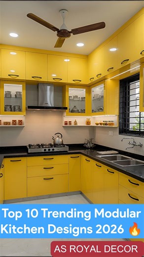 Top 10 Trending Modular Kitchen Designs 2026 🔥 #asroyaldecor #interiordesign #modularkitchen #home