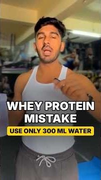 How Much Water to Mix Whey Protein Post Workout #wheyprotein #protein #postworkout #gym