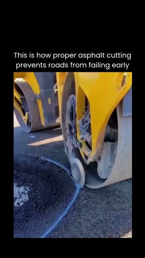 This is how proper asphalt cutting prevents roads from failing early 👀😍