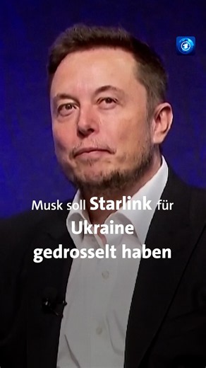 Elon Musk soll laut Medienberichten Starlink für Ukraine gedrosselt haben.