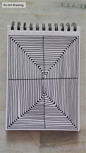 Day-189 Line Doodle Tutorial Zentangle Art #art #drawing #inspiration #zentangle #doodle #shorts