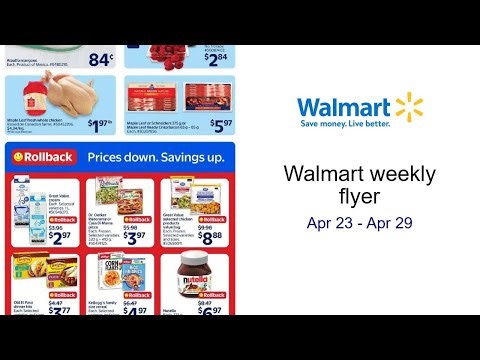 Walmart weekly flyer Apr 23 - Apr 29