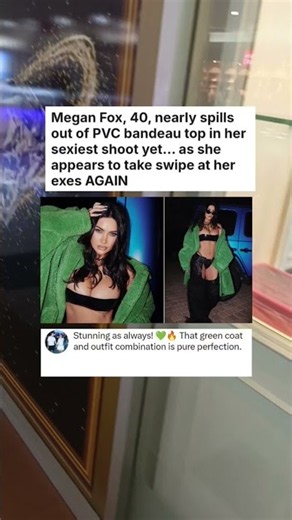 Megan Fox, 40, nearly spills out of PVC bandeau top in her sexiest shoot yet... as she #celebrity