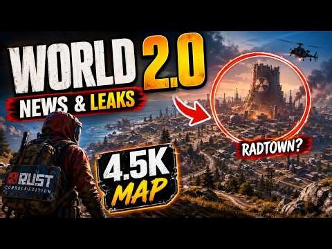 World 2.0 NEW NEWS & LEAKS: New Changes for Rust Console Edition - The 4.5k Map Update | Radtown?