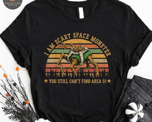 I Am Scary Space Monster Alien Nerd Sci Fi Humor Graphic Tee, Funny Rocky Project Hail Mary Meme Retro Vintage T-shirt - Etsy
