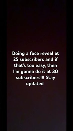 Stay updated for a face reveal