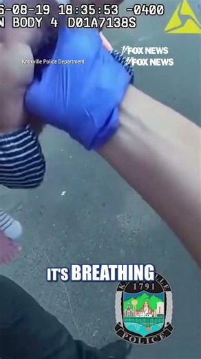 Dramatic bodycam footage shows police save baby who stopped breathing #shorts #us #news #foxnews