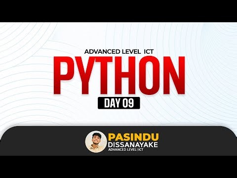 2026 AL ICT - PYTHON FLOW CHARTS & PSEUDO CODE | PYTHON FULL LESSON | PASINDU DISSANAYAKE 