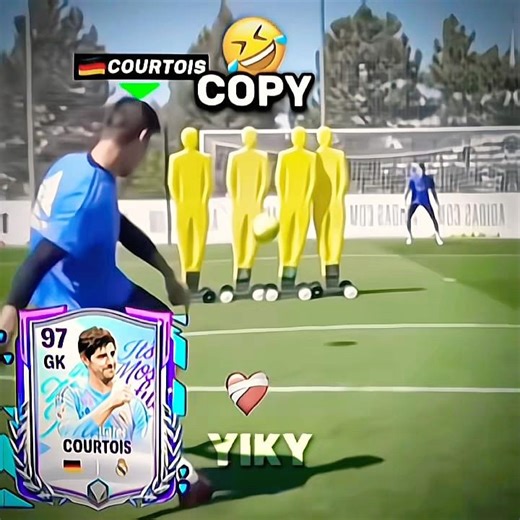 Thibaut Courtois x Free Kick Skills🤣🔥☠️