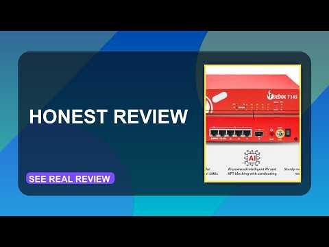 WatchGuard Firebox T145 W 1 Year Standard Honest Review 2026