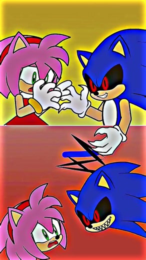 😱 SONIC & AMY’S LOVE STORY TAKES A DARK TURN! 💙💗🔥 | EVIL SONIC REVEALED 😈⚡ #Shorts#sonic#Amy#edits🔥
