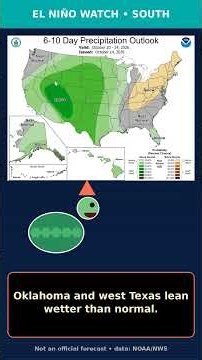 South Weather This Week + El Niño Outlook (up to 91°F in Dallas) #ElNino #Shorts