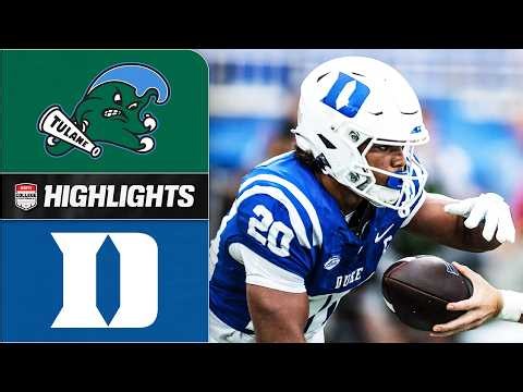 Tulane Green Wave vs. Duke Blue Devils | Full Game Highlights | ESPN College Football