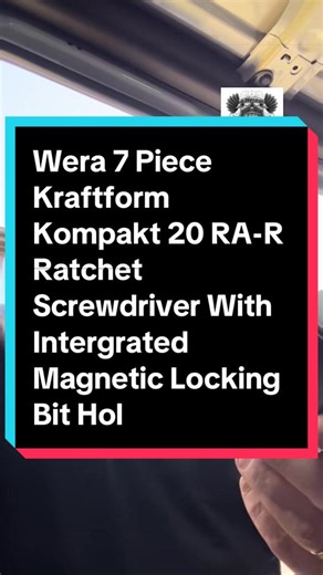 Wera 7 Piece Kraftform Kompakt 20 RA-R Ratchet Screwdriver With Intergrated Magnetic Locking Bit Holder. #fyp #viral #toolsofthetrade #foru #wera
