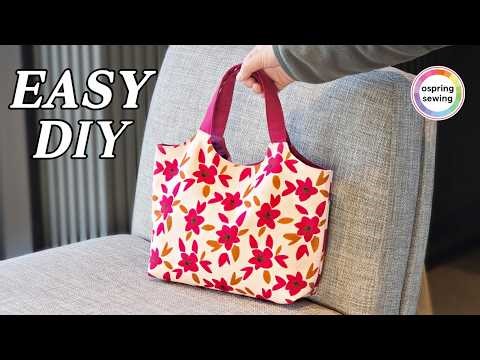 How to Make a Tote Bag / Easy DIY Sewing Tutorial 🌸 ospring sewing