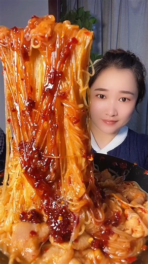 Spicy Noodles Challenge | Extreme Heat Mukbang 🔥🍜 #asmreating #mukbang #noodleschallenge