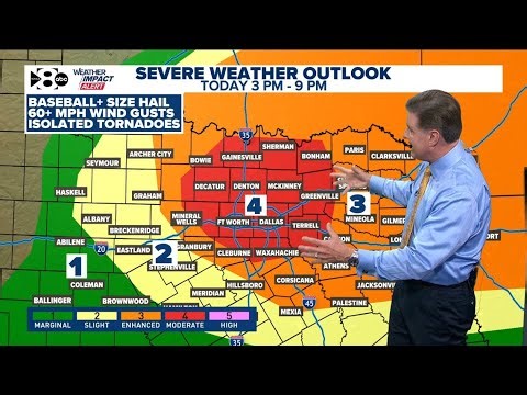 DFW weather: Here's the latest timeline of severe storms moving across North Texas