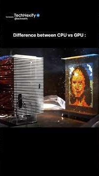 Difference Between GPU vs CPU | #shorts #viral #trending #youtubeshorts #technexify