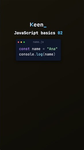JavaScript basics 02: When to use let or const