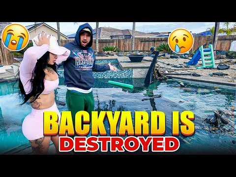 We Came Home to Our Pool COMPLETELY Destroyed! 😳😭