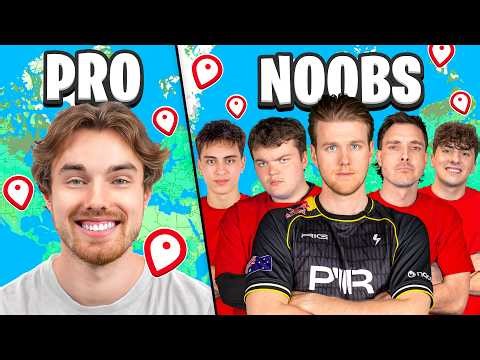 Can 5 YouTubers beat 1 PRO in GEOGUESSR?