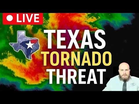 🔴 LIVE: TEXAS Severe Weather Coverage | Tornado Risk, Giant Hail & 70 MPH Winds