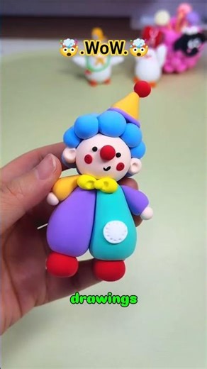 Easy Cute Clown Drawing Tutorial🤡 #clone #art #drawing #shorts