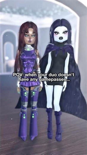 POV: WHEN YOUR DUO DOESN'T HAVE ANY GAMEPASSSES IN DRESS TO IMPRESS...