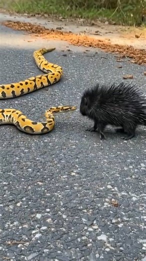 Watch python and porcupine tough fight 👉🦔⚔️🐉 #festival #porcupine #snake #localmarket #localevent #usa | Md Husain Ahmed Mumin